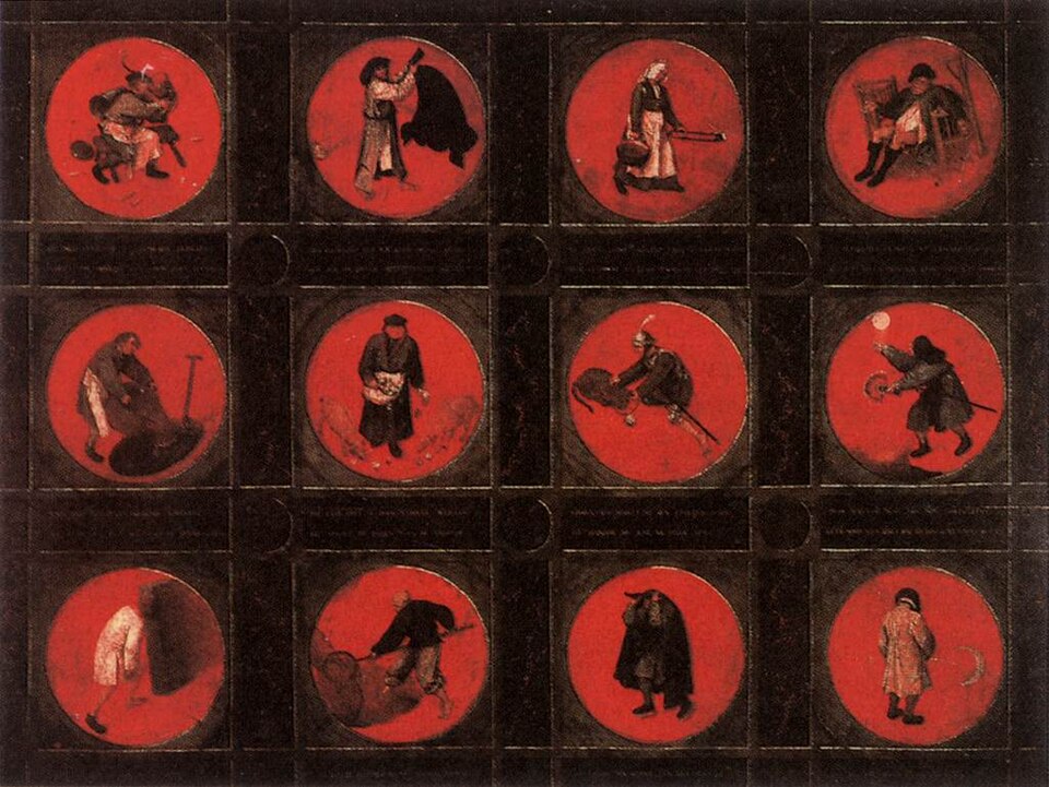 Twelve Flemish proverbs - Pieter Bruegel the Elder