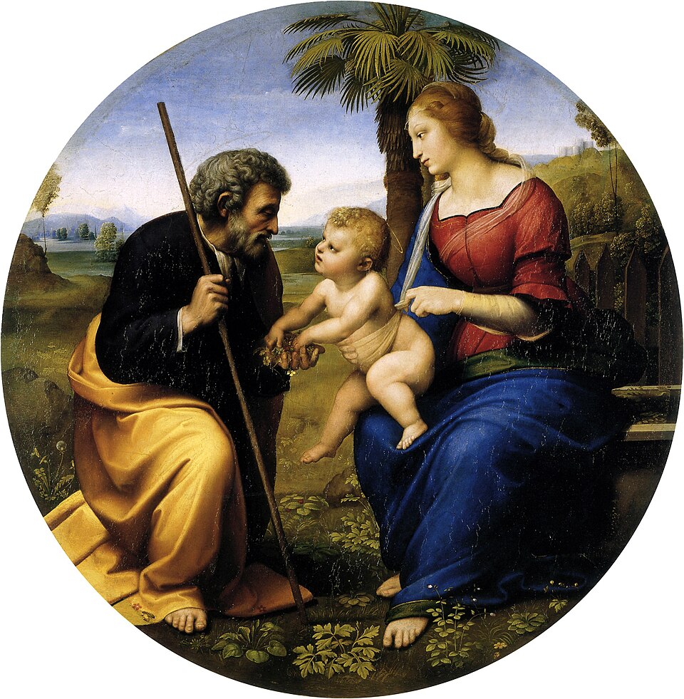 The Holy Family With a Palm Tree - ラファエロ・サンティ