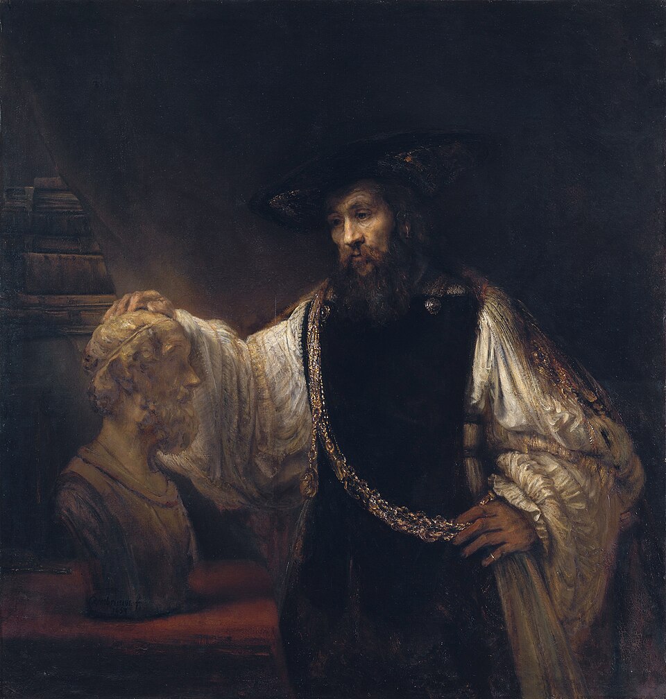 Aristotle with a Bust of Homer - Rembrandt van Rijn