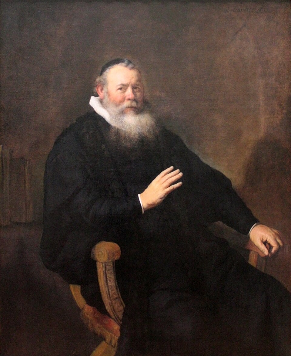 Portrait of Eleazar Swalmius - Rembrandt van Rijn