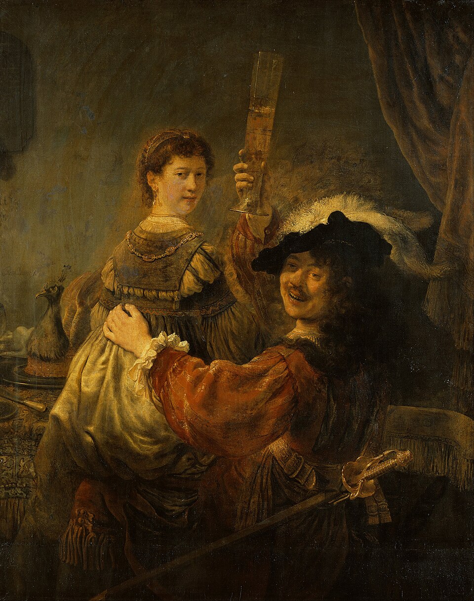 売春宿の放蕩息子 - Rembrandt van Rijn