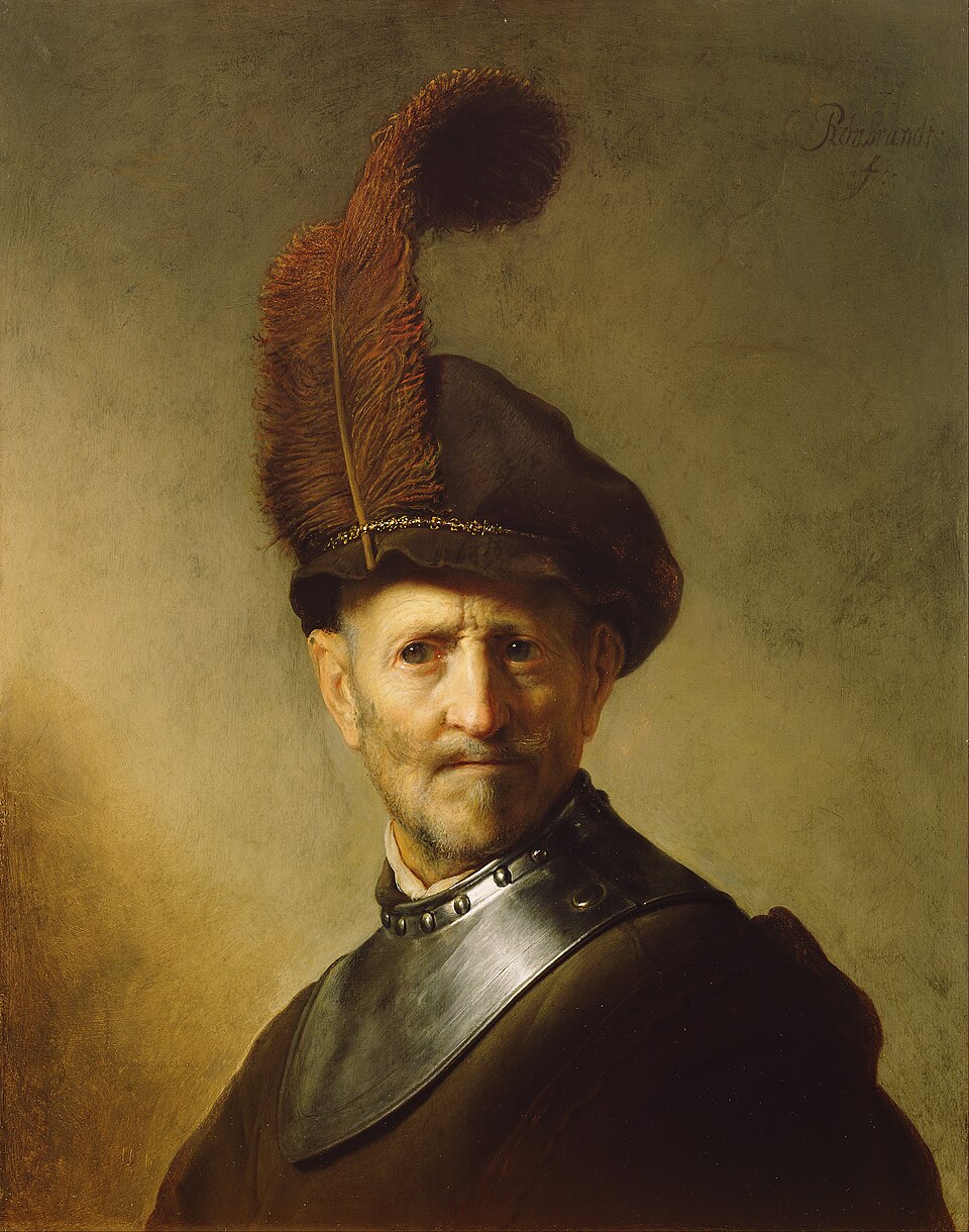 An Old Man in Military Costume - Rembrandt van Rijn