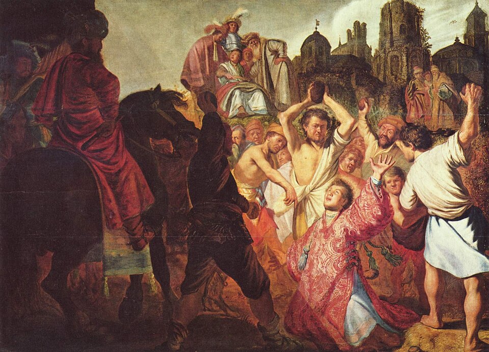 Sự ném đá Thánh Stephen - Rembrandt van Rijn