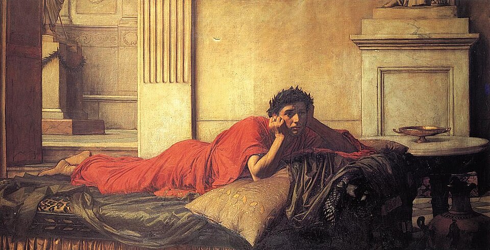 The Remorse of the Emperor Nero after the Murder of his Mother - John William Waterhouse