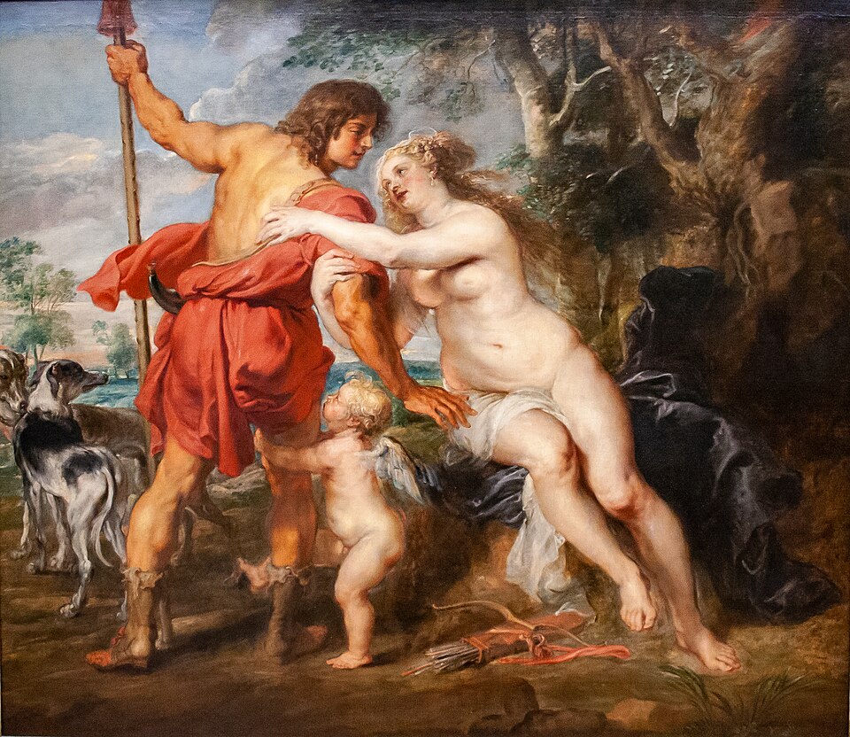 Venus y Adonis. - Pedro Pablo Rubens