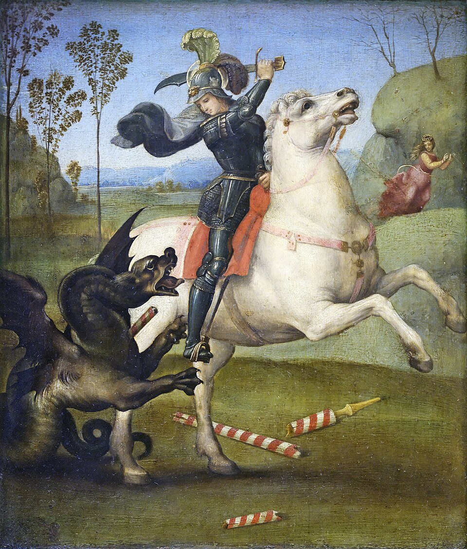 Saint George and the Dragon - Raphael