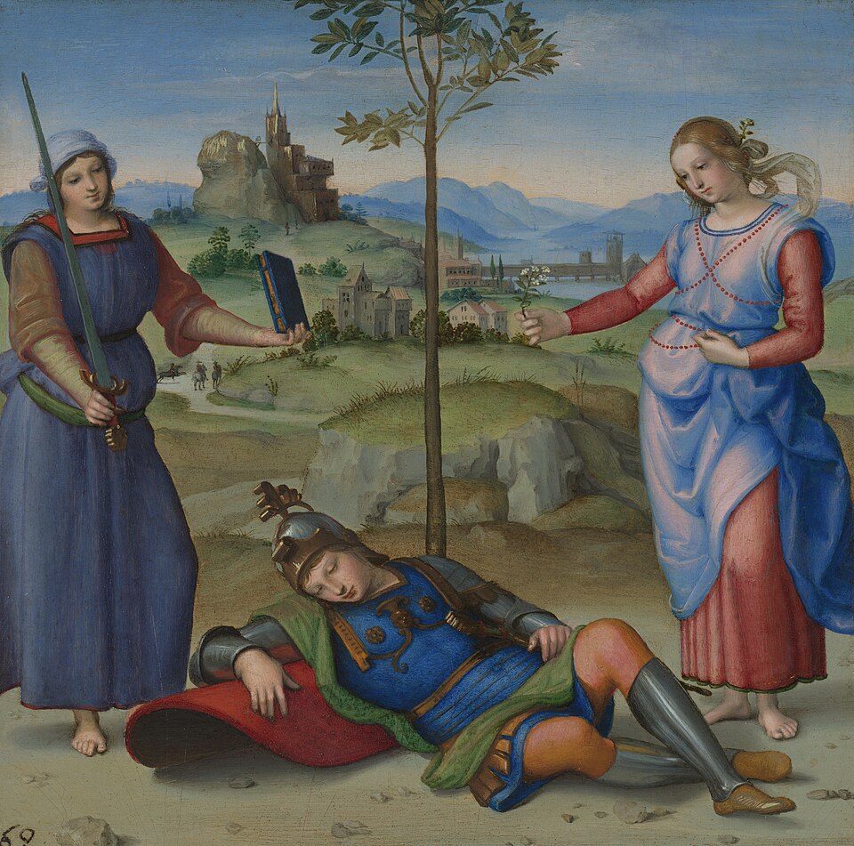 The Dream of a Knight - Raffaello