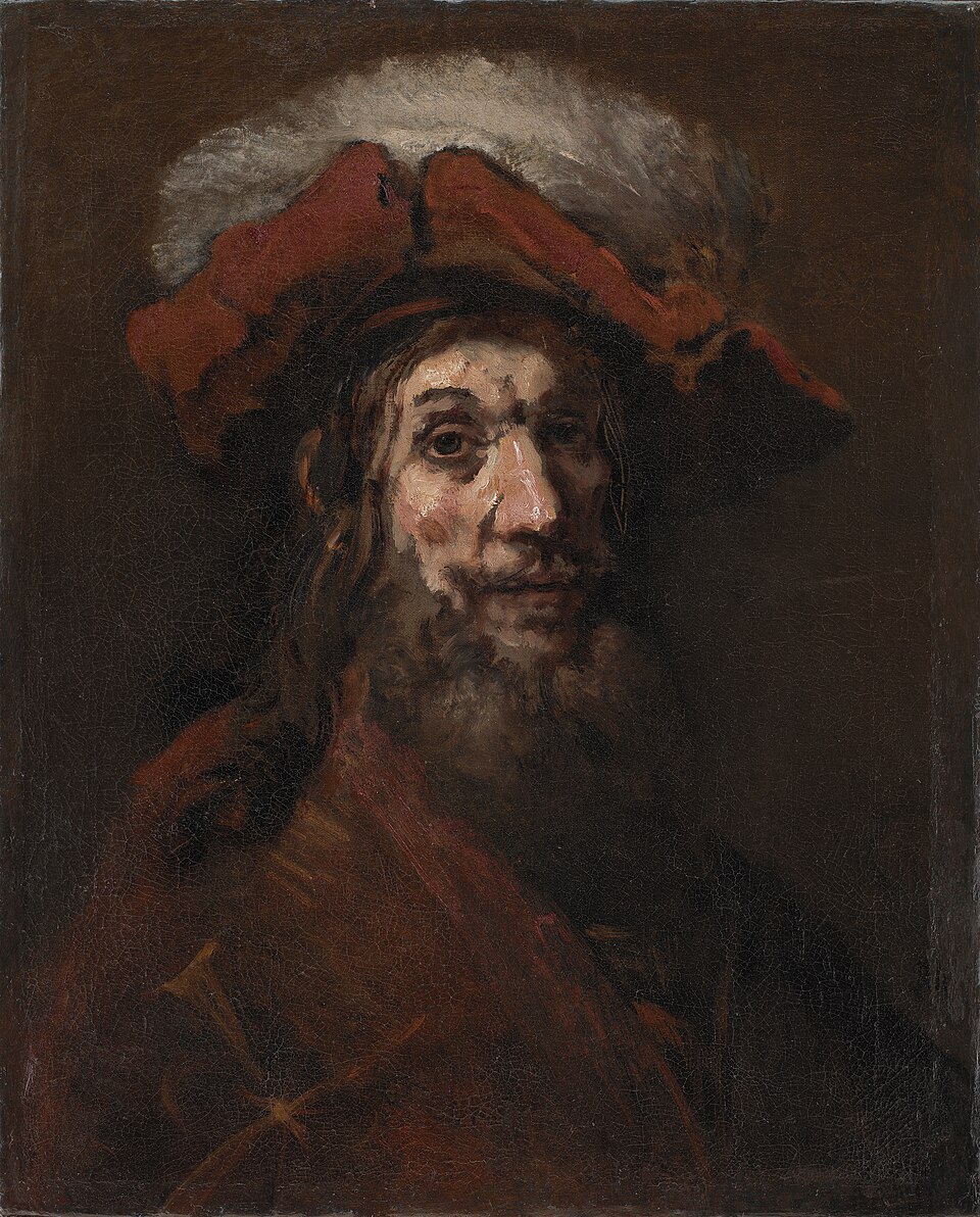Man in plumed beret - Rembrandt van Rijn