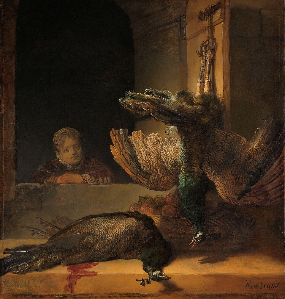 Still Life with Peacocks - Rembrandt van Rijn