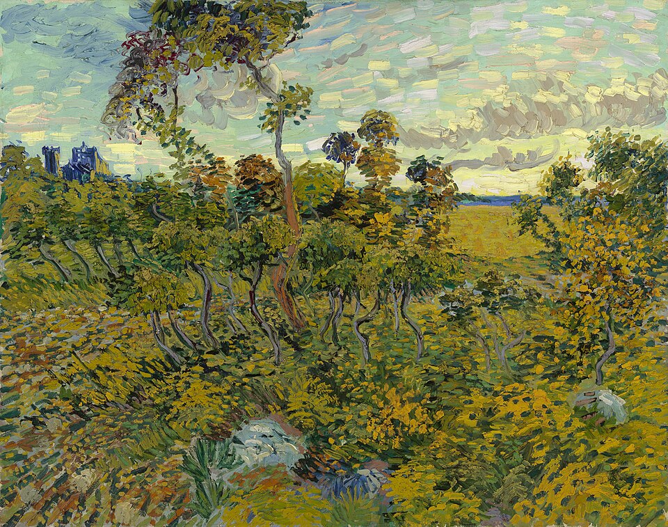 Sonnenuntergang bei Montmajour - Vincent van Gogh