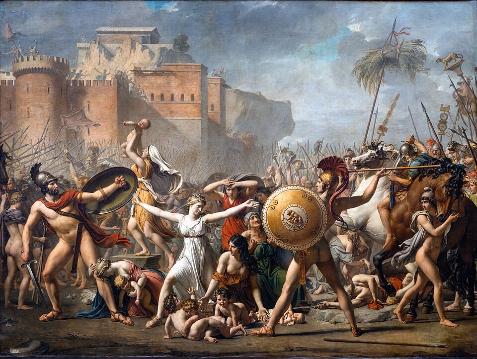 La intervención de las sabinas - Jacques-Louis David