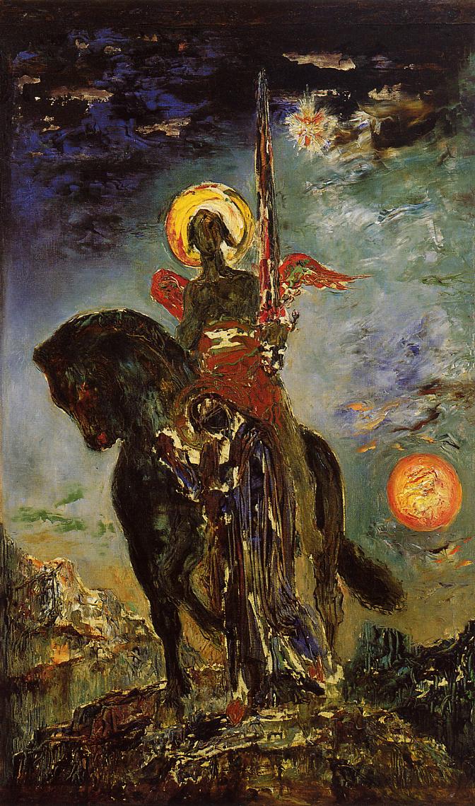 The Parca and the Angel of Death - Gustave Moreau