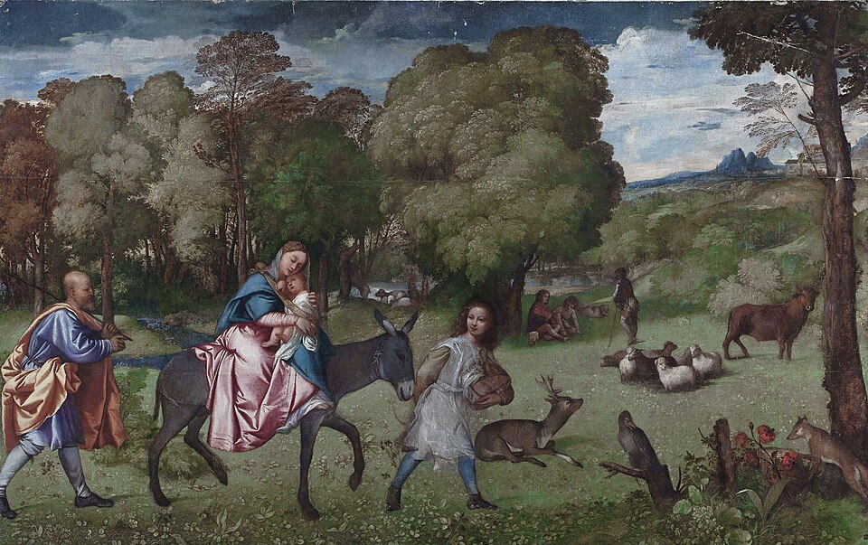 Flight into Egypt - Titian