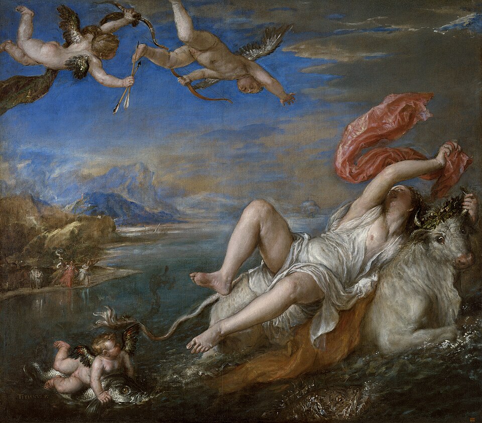 El rapto de Europa - Tiziano