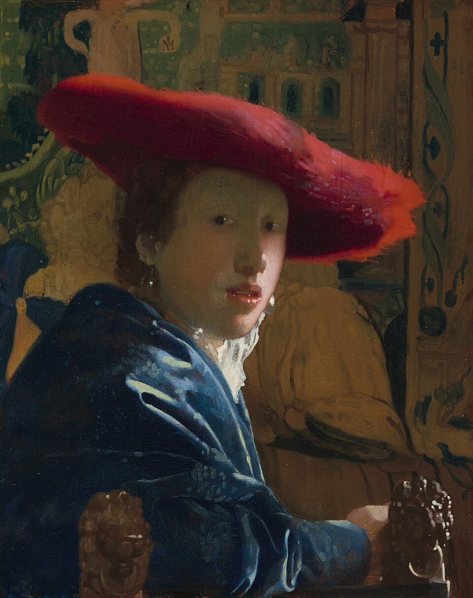 Mädchen mit rotem Hut - Johannes Vermeer