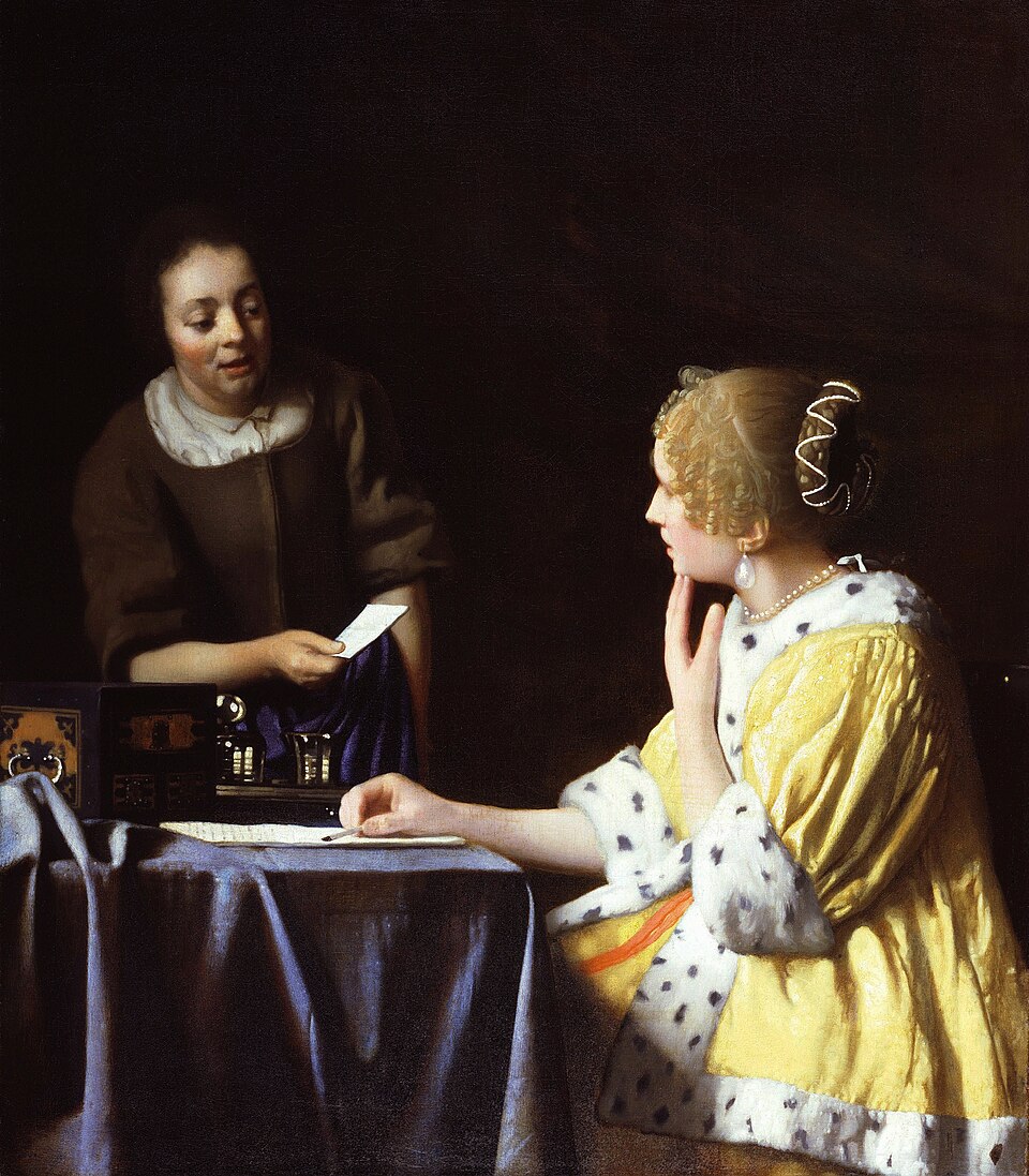Mistress and Maid - Johannes Vermeer