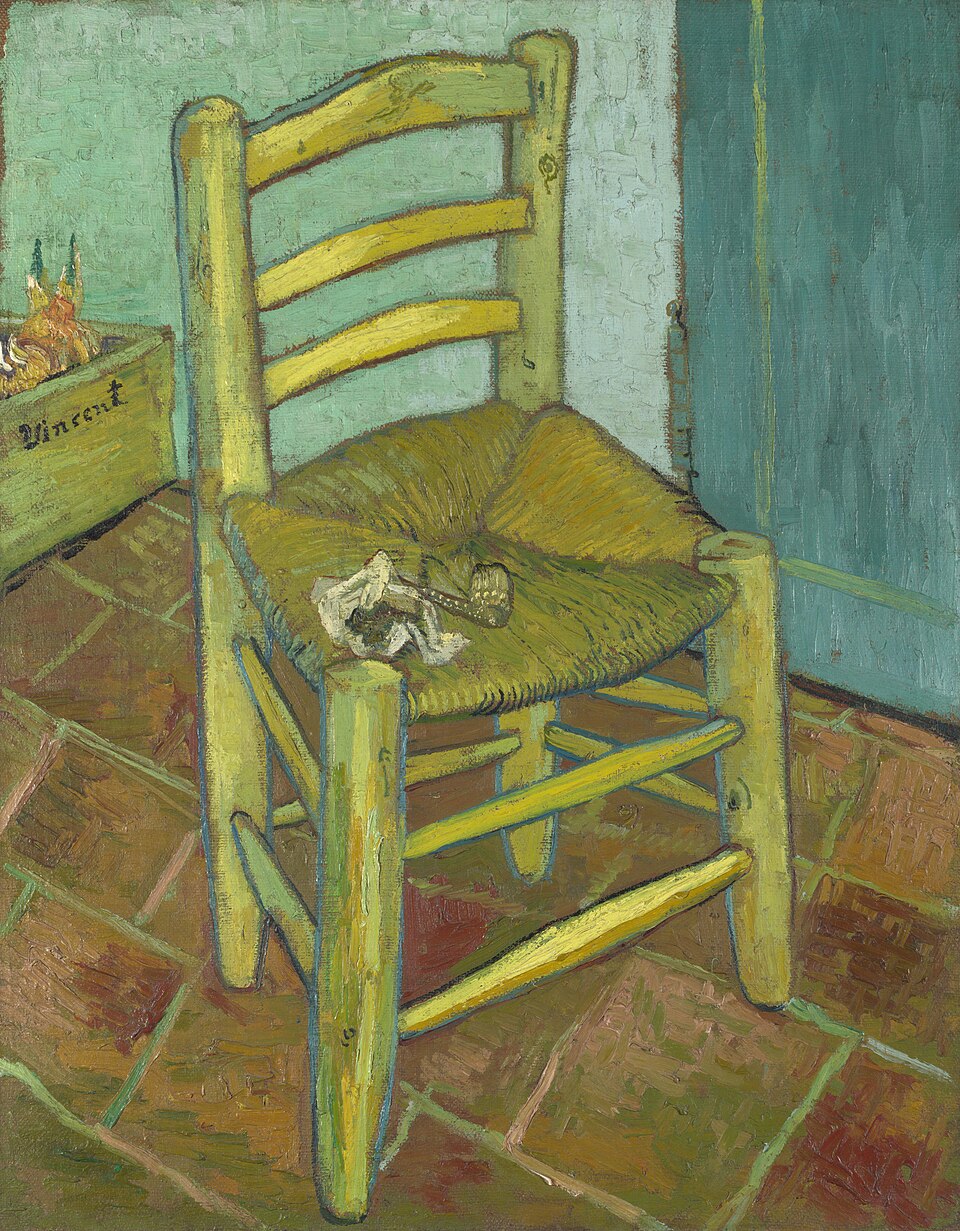 Vincents Stuhl mit Pfeife - Vincent van Gogh